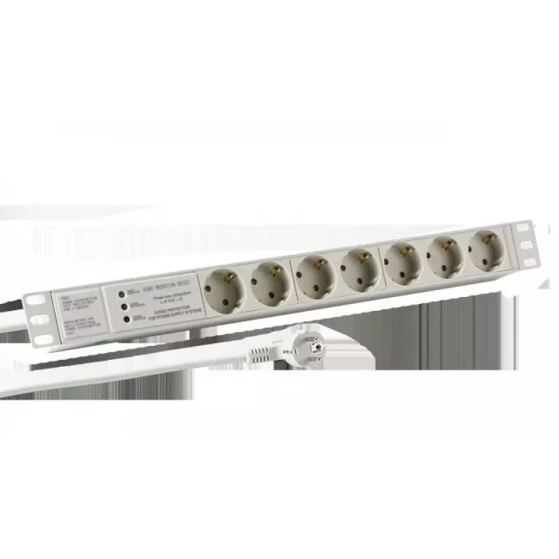 EFB Elektronik EK631DE.3GR Stromverteiler 2 m 7 AC-Ausgänge Innenbereich Hellgrau