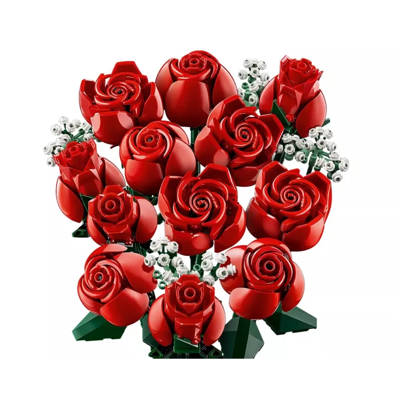 LEGO Icons Blumenstrauß aus Rosen Künstliche Blumen Set für Erwachsene Botanische Sammlung Wohnaccessoires Valentinstag Geschenk für Frauen