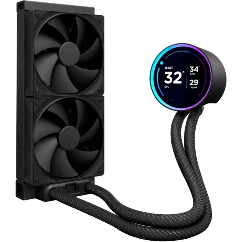NZXT KRAKEN Elite V2 240 Liquid Cooling Display Schwarz RL-KN24E-B2 (RL-KN24E-B2)