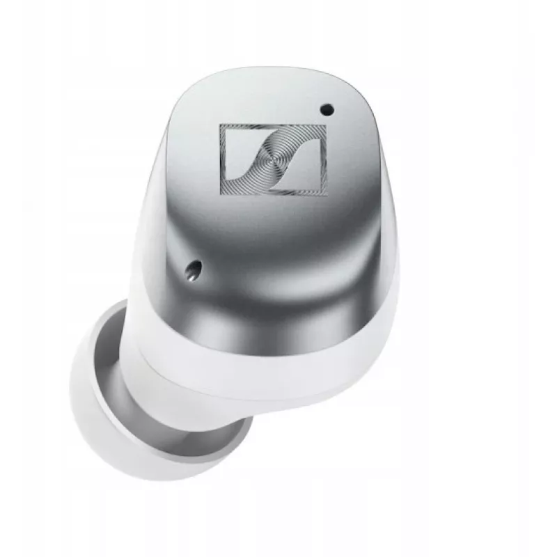 SENNHEISER Momentum MTW4 Wireless Bluetooth Noise-Cancelling Sport-Ohrhörer - Weiß & Silber
