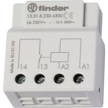 Finder-Relais für UP-Dose oder Schalterdose 13.31.8.230.4300 230 V/AC 1 Schließer 12 A 250 V/AC (13.31.8.230.4300)