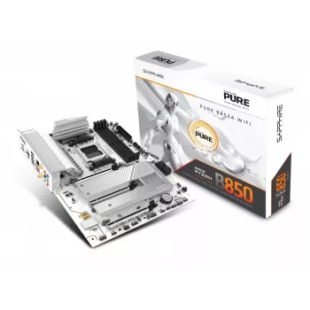 Mainboard Sapphire PURE B850A WIFI7 ATX — B850-Chipsatz, Wi‑Fi 7, DDR4-Unterstützung