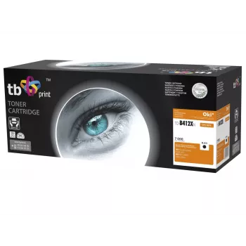 Toner TB Kompat. S OKI B412/B432, Schwarz, New 412XN
