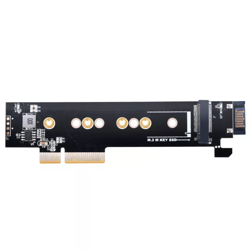 Silverstone SST-ECM28 M.2/SATA-Adapterkarte, PCIe 4.0, 1x M-Key, 1x SATA