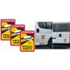 Fahrzeug-Warnmarkierung IWH 097610 — Set mit 3 reflektierenden Tafeln für bessere Sichtbarkeit am Straßenrand
