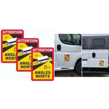 Fahrzeug-Warnmarkierung IWH 097610 — Set mit 3 reflektierenden Tafeln für bessere Sichtbarkeit am Straßenrand
