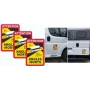 Fahrzeug-Warnmarkierung IWH 097610 — Set mit 3 reflektierenden Tafeln für bessere Sichtbarkeit am Straßenrand