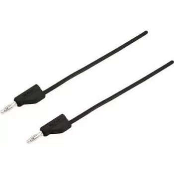 VOLTCRAFT Prüfleitung [Stecker 4 mm - Stecker 4 mm] 5 m Schwarz MSB-300 (MSB-300-5-SW)
