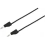 VOLTCRAFT Prüfleitung [Stecker 4 mm - Stecker 4 mm] 5 m Schwarz MSB-300 (MSB-300-5-SW)