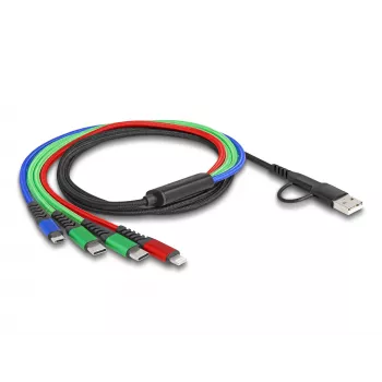 USB-Kabel DeLOCK 87035 1,2 m USB 2.0 USB A USB C Micro USB-B Lightning