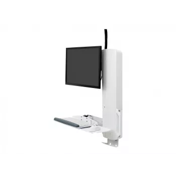 Monitorhalterung Ergotron 61-081-062 61 cm (24 Zoll) Wand Weiß