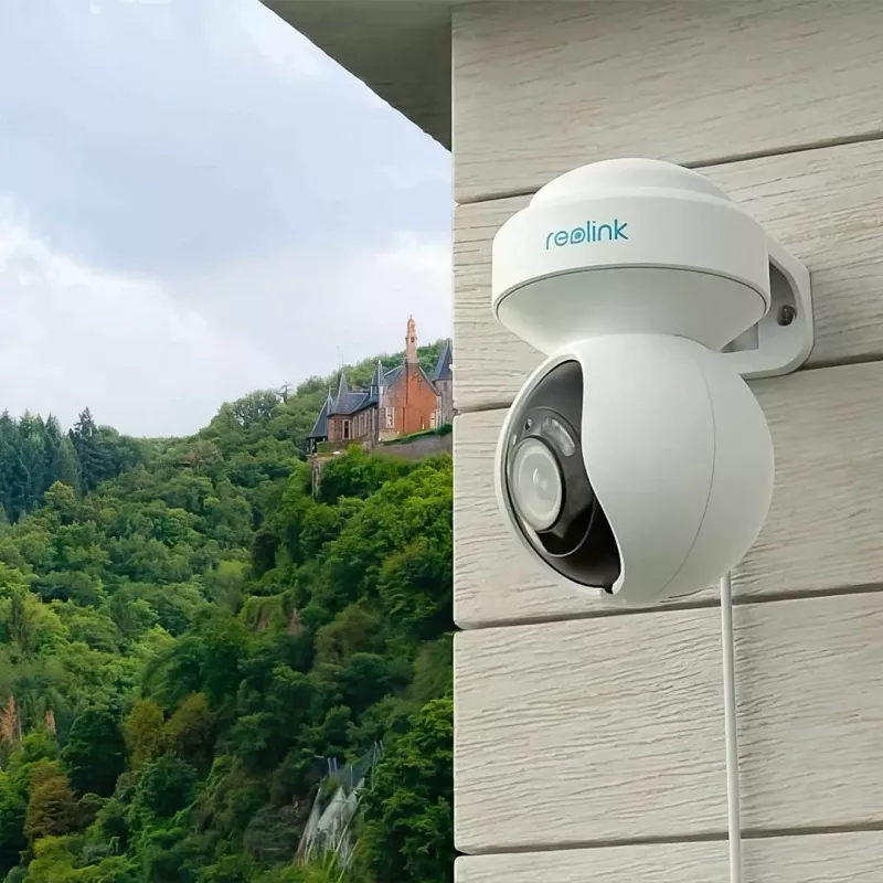 Reolink E Series E540 - 5MP Außen-Wi-Fi-Kamera, Personen-/Fahrzeug-/Tiererkennung, Schwenken & Neigen, 3-fach optischer Zoom