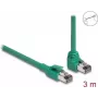 DeLOCK RJ45 Netzwerkkabel PROFINET SF/UTP 90° gewinkelt 3 m grün