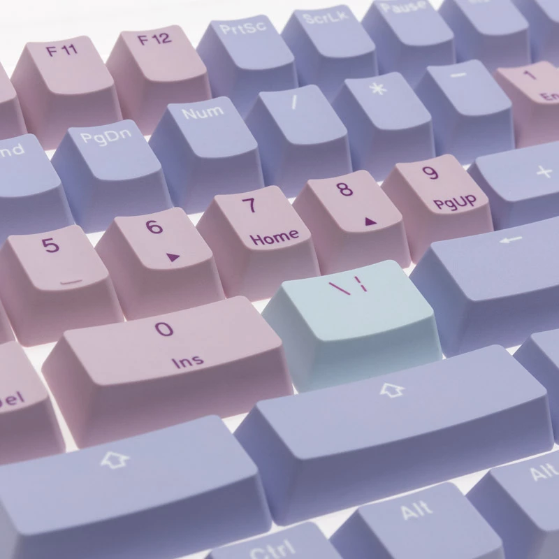 Tastenkappen-Set Ducky Macaron PBT Doubleshot 133 Tasten für mechanische Tastaturen, Ducky DCA132-USMACOEPD1
