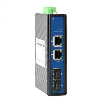 PoE Switch 2-Port 1000M mit 2 SFP-Ports 1000M
