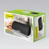 Tischbrotkasten Maestro MR-1676 Schwarz – Edelstahl, Klappdeckel, 385×255×190 mm