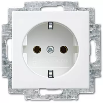 Steckdose Typ F Busch-Jaeger 2P+E 16 A 250 V Weiß