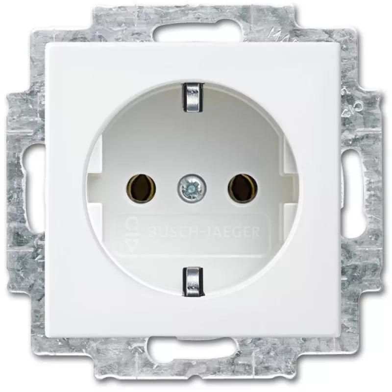 Steckdose Typ F Busch-Jaeger 2P+E 16 A 250 V Weiß