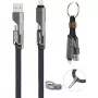 4smarts USB-C Kabel ComboCord Flat 240W+ Schlüsselanhänger - Kabel - Digital/Daten