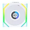 Lian Li UNI FAN SL Wireless LCD ARGB 120 mm Weiß 3er-Pack