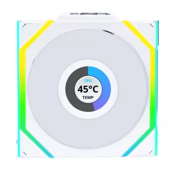 Lian Li UNI FAN SL Wireless LCD ARGB 120 mm Weiß 3er-Pack