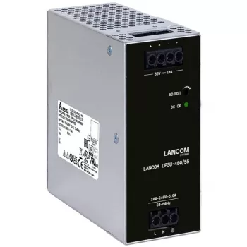Netzteil Lancom Systems LANCOM DPSU-480/55 — 480 W, AC 100–240 V, TS35 DIN, Schwarz/Stahl
