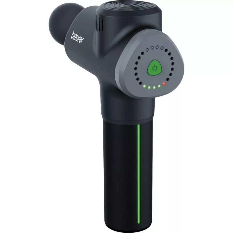 Massagepistole Beurer MG180 — Hand-Perkussionsmassagegerät, 3 Geschwindigkeitsstufen, tragbar, schwarz