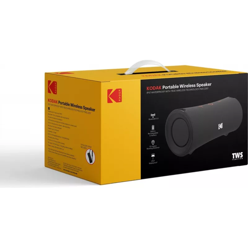 Tragbarer Lautsprecher Kodak PWS-2258, Schwarz