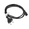 Lanberg CA-C7CA-10CC-0018-BK Stromkabel Schwarz 1,8 m C7-Kupplung CEE7/16