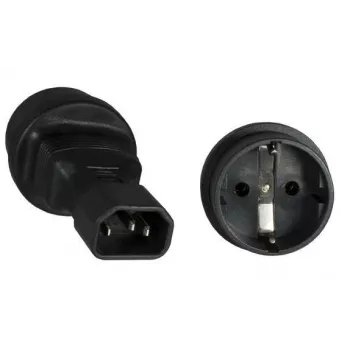 Microconnect PE14CEEAD Netzstecker-Adapter C14 Typ F Schwarz
