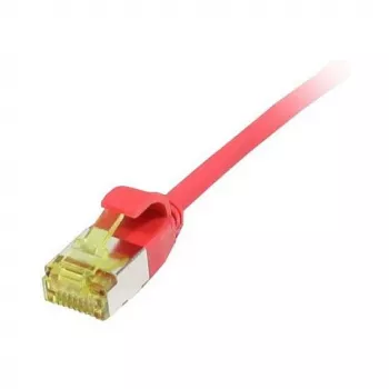 Patchkabel RJ45, CAT6A 500Mhz, 1,0m, Rot, U/FTP, Slimline Rund d=3,8mm, TPE/LSZH (Superflex), AWG32, mit Cat.7 Rohkabel, Synergy 21 (S217343V3)