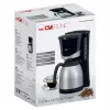 Filterkaffeemaschine CLATRONIC KA 3327 — vollautomatisch, 10 Tassen, 870 W, Edelstahl/Schwarz