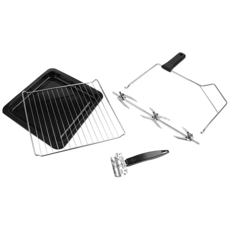 Mini-Backofen Rommelsbacher BG 1805/E Edelstahl – 42 L, 80–230 °C, 7 Modi, Rotisserie