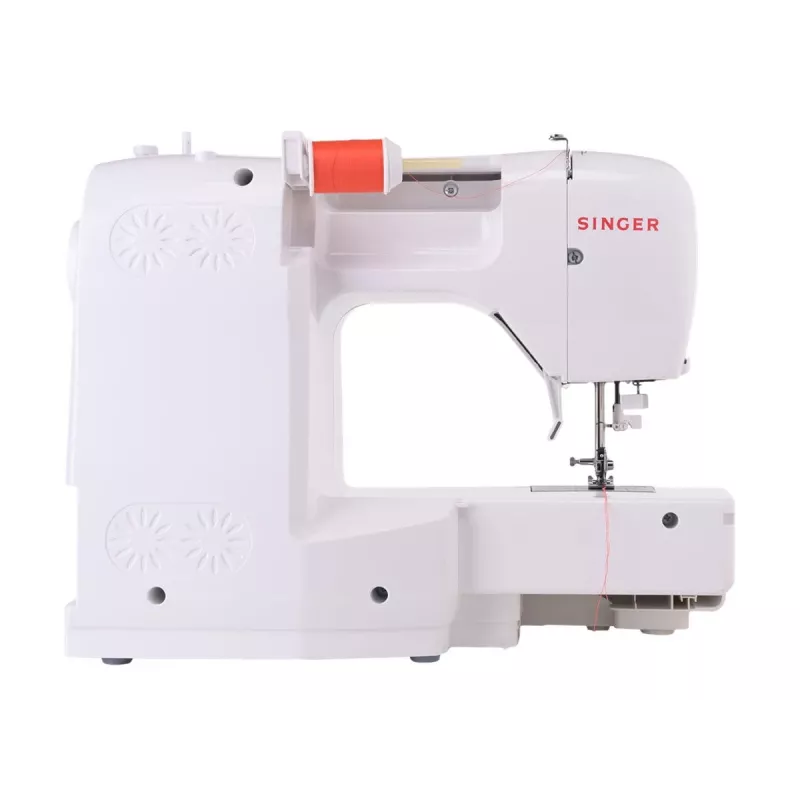 SINGER C5205 Nähmaschine, Modell 230239102, tragbare mechanische Haushaltsnähmaschine in Korallenorange