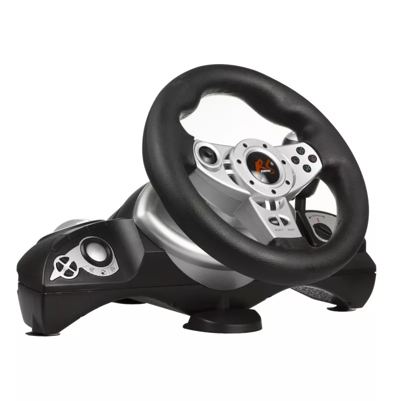 Lenkrad nano rs RS700 kabelgebunden USB 270° Rotation, 10 Tasten, Pedale, Vibration, 1,8 m Kabel