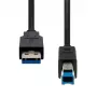 USB 3.2 Gen1 A‑auf‑B‑Kabel ProXtend USB3AB-005, 5 m, USB Typ‑A auf USB Typ‑B, USB 3.2 Gen1