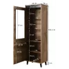 Standschrank cama meble NORD 60×38×182,5 cm Eiche Wotan/Anthrazit, freistehend