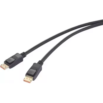 Renkforce DisplayPort-Verbindungskabel Stecker 2,00 m Schwarz RF-6562820 8K UHD (RF-6562820)