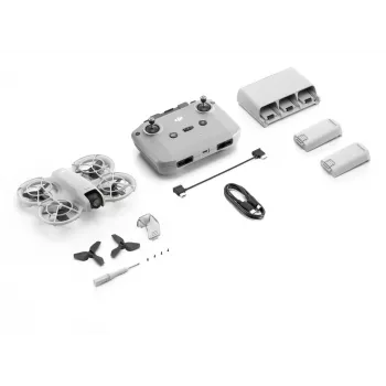 DJI Neo Fly More Combo (DJI-RC-N3) leichte 135g Drohne mit 4K Ultra HD Kamera, bis zu 18 Minuten Flugzeit mit 1 Ladung, 3x Akkus, Fernsteuerung