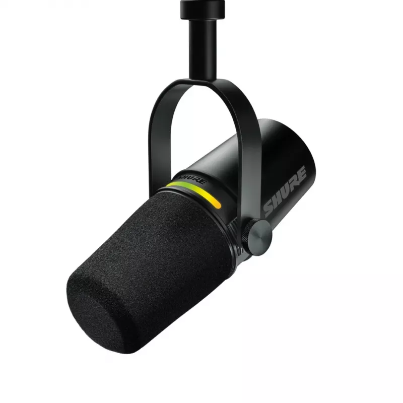 Shure MV7+-K - Vortrags- und Gesangsmikrofon mit XLR/USB-C-Anschluss, schwarz