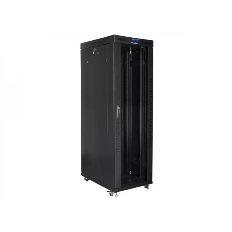 Freistehender Rackschrank LANBERG FF01-8042-12BL 42U 19 Zoll 800×1000×2127,5 mm Schwarz IP20 1200 kg