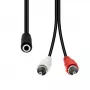 Audiokabel ProXtend M3F2XRCA-002 — 3-polig (Mini XLR) auf 2×RCA, 1,5 m