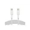 Kabel geflochten USB-C auf USB-C 1m Weiß