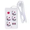 Steckdosenleiste MACLEAN MCE392 W — 4 F-Steckdosen, 3×USB A, 110–240 V, 2,1 A max, 2500 W, 1,5 m Kabel, weiß