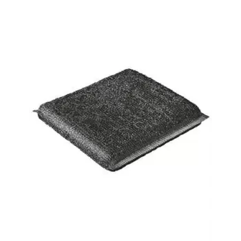 VILEDA 141656 Scheuerschwamm, Stoff mit Edelstahl, grau, 2er-Pack, 115×245×20 mm, 35 g