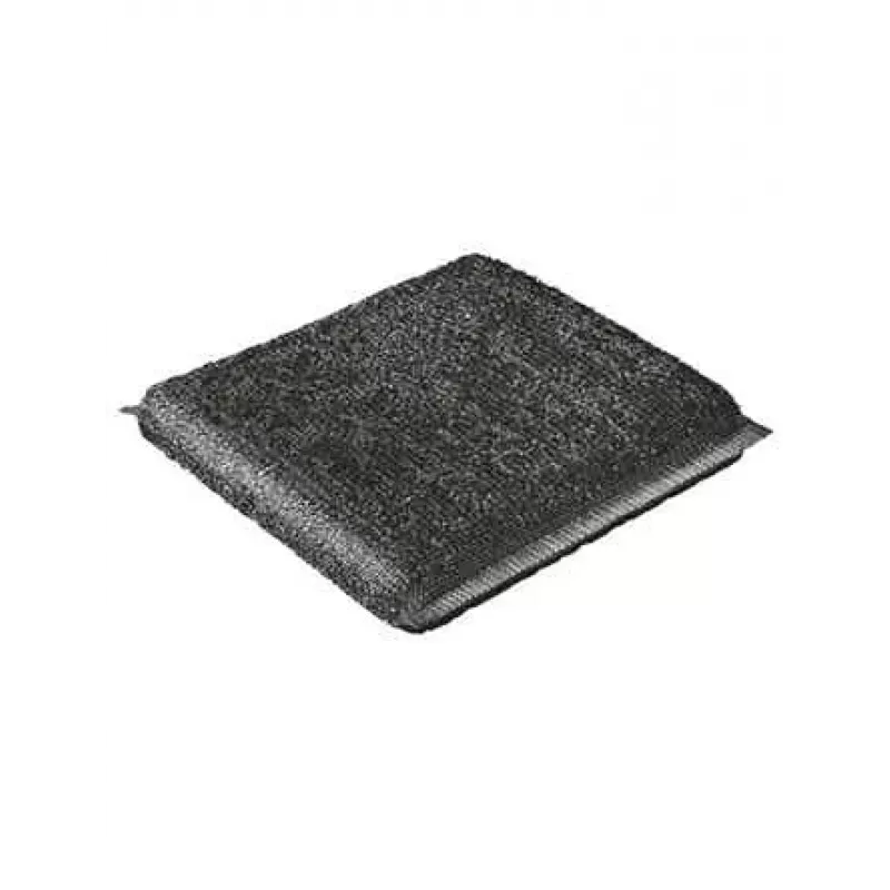 VILEDA 141656 Scheuerschwamm, Stoff mit Edelstahl, grau, 2er-Pack, 115×245×20 mm, 35 g