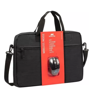Aktenkoffer Rivacase 8038 Kabellose Maus 39,6 cm (15,6 Zoll) Schwarz
