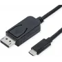 Videokabeladapter ROLINE 11.04.5836 2 m DisplayPort USB Type-C Schwarz