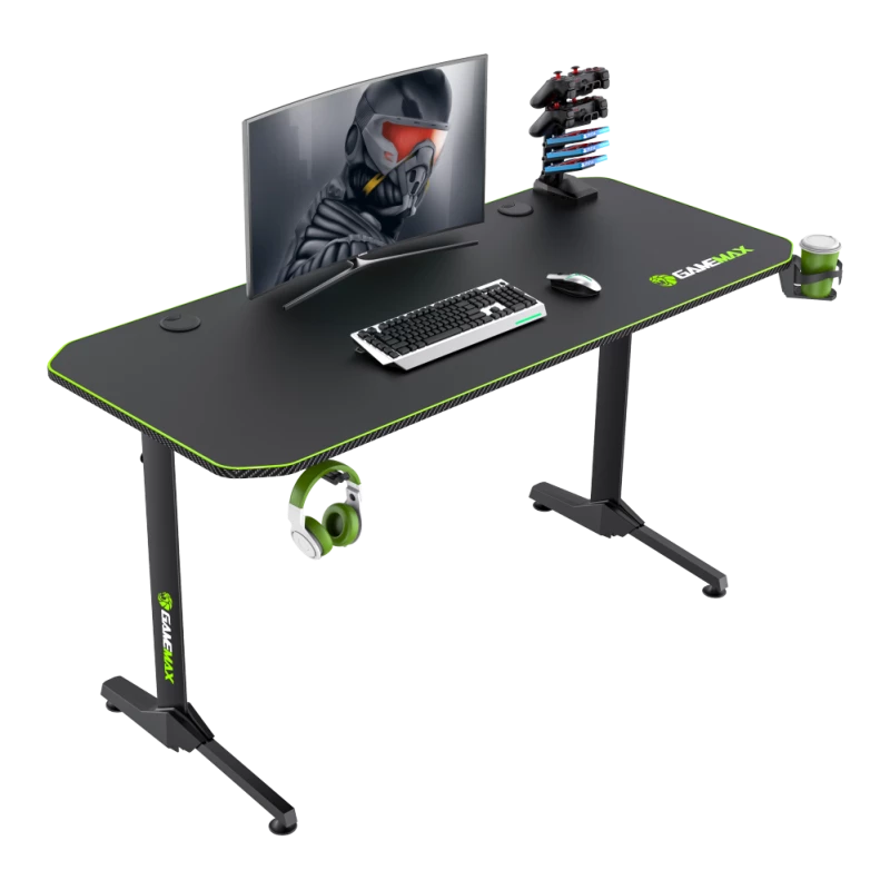 Schreibtisch GameMax D140-CARBON — Gaming-/Büroschreibtisch, Nettogewicht 20,5 kg, Bruttomaße 125×795×682 mm