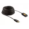 USB-Kabel DeLOCK 82446 USB 2.0 10m Schwarz
